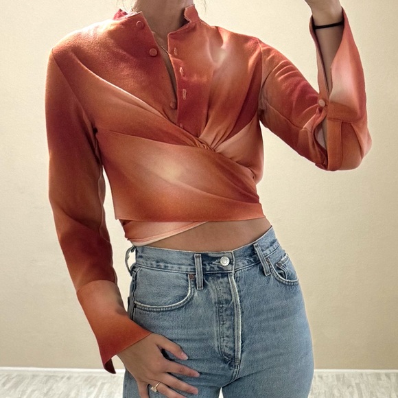 Cult Gaia Button Up Tie Top - Picture 10 of 14